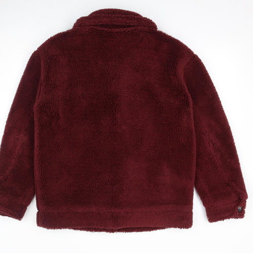 Topshop Womens Red Jacket Size S Button