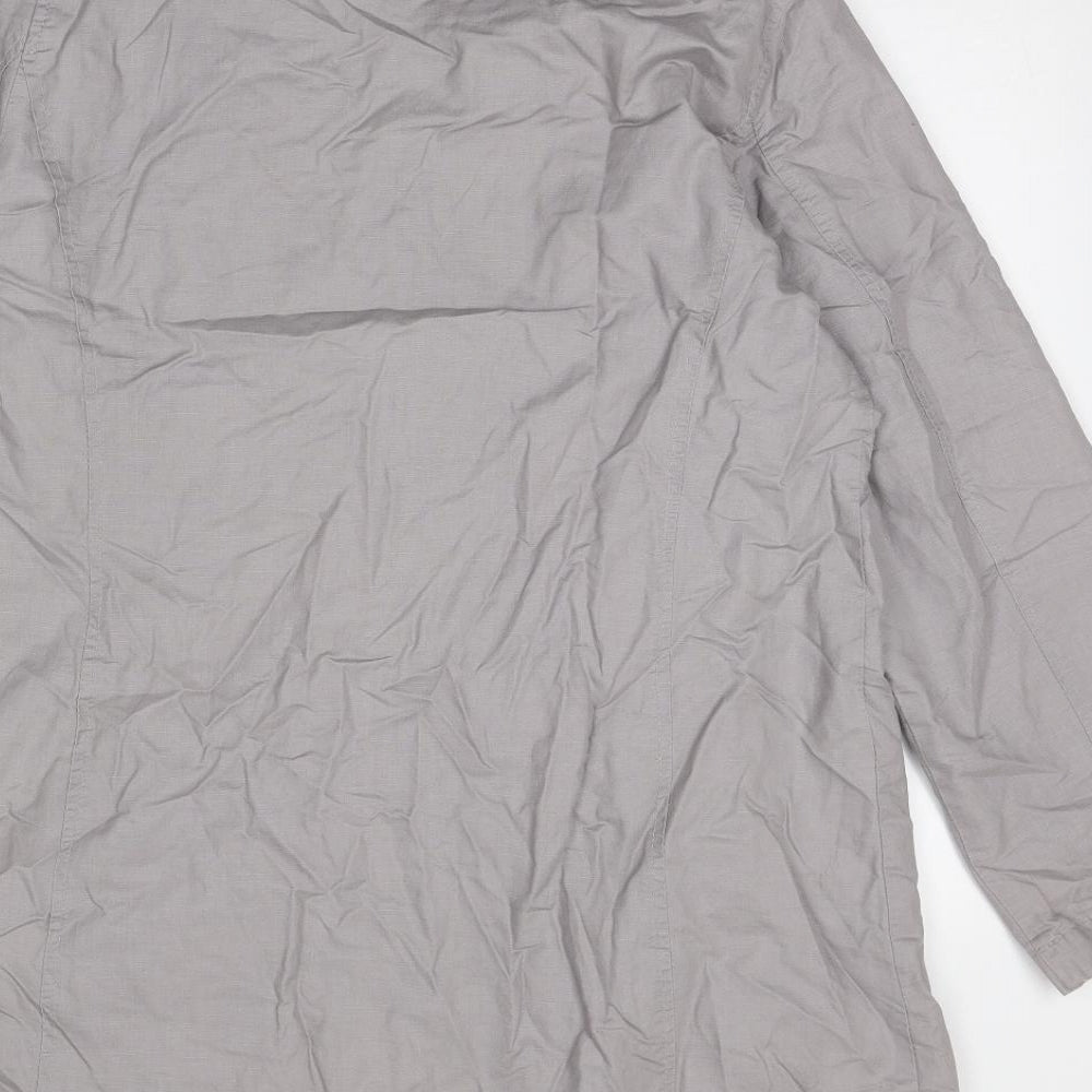 Per Una Womens Beige Overcoat Coat Size 16 Button