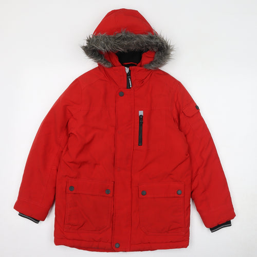 NEXT Boys Red Jacket Size 10 Years Zip
