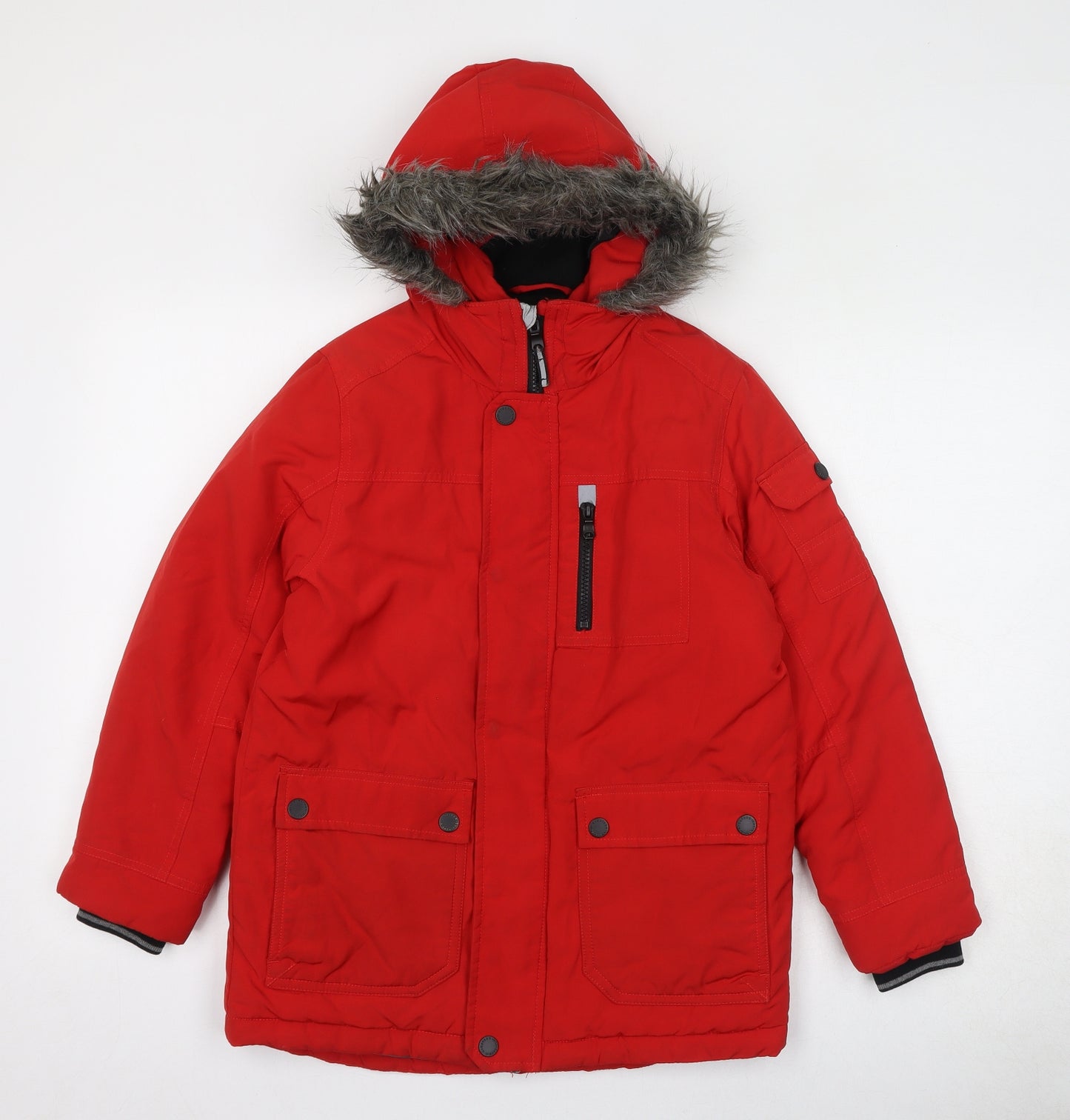 NEXT Boys Red Jacket Size 10 Years Zip