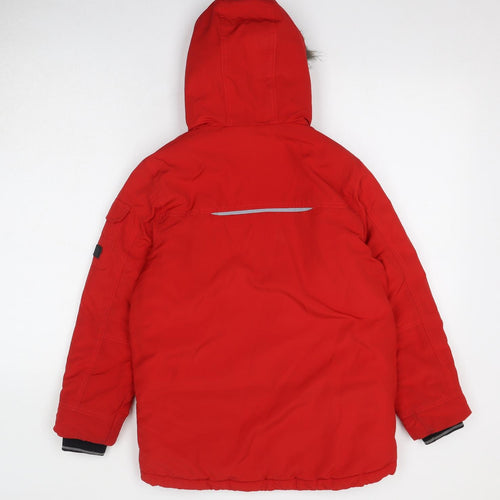 NEXT Boys Red Jacket Size 10 Years Zip