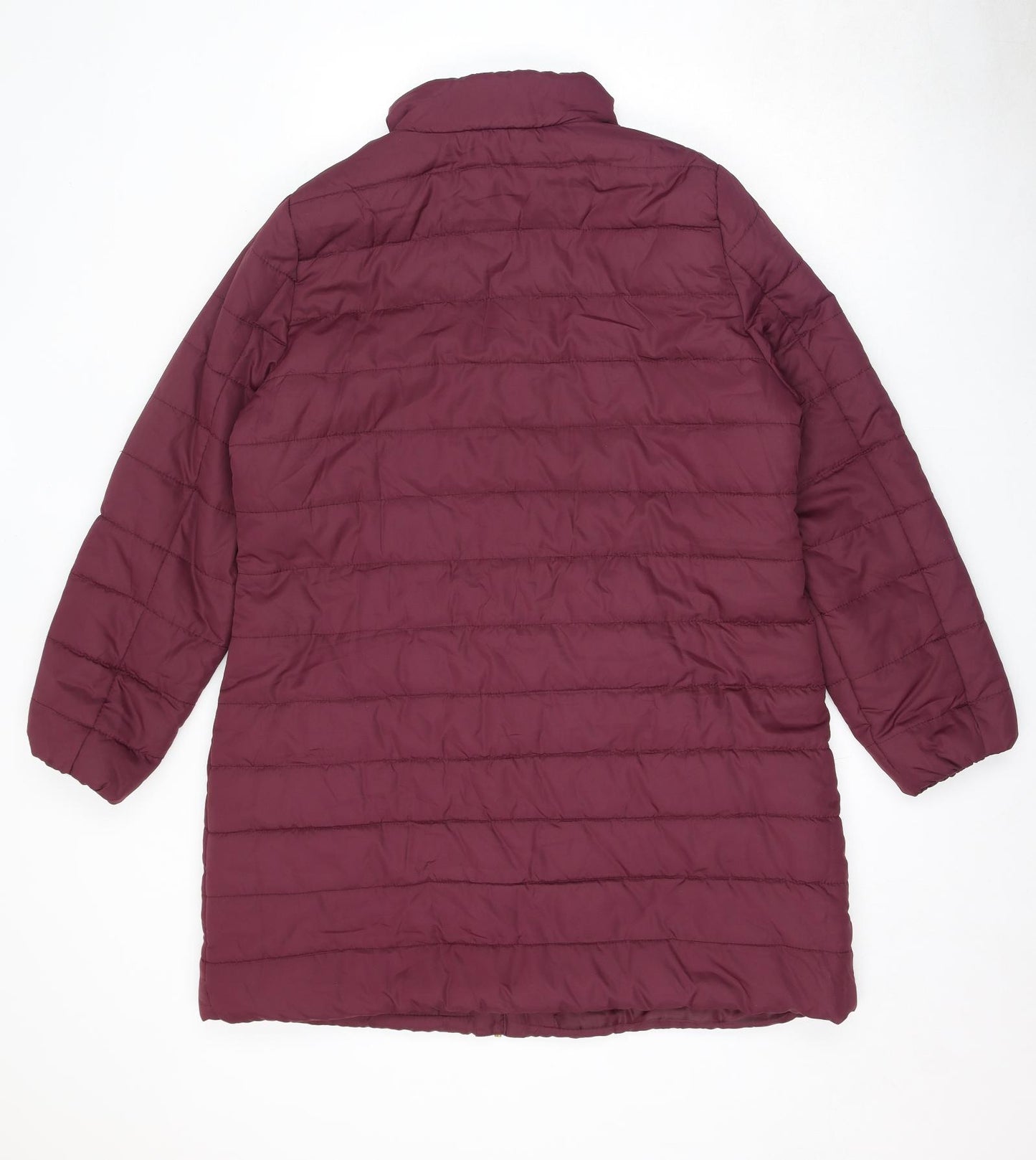 Capsule Womens Red Quilted Coat Size 16 Zip