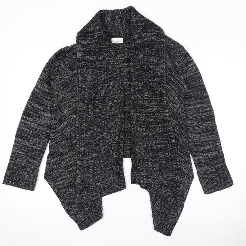 New Look Womens Black V-Neck Acrylic Cardigan Jumper Size L - Waterfall