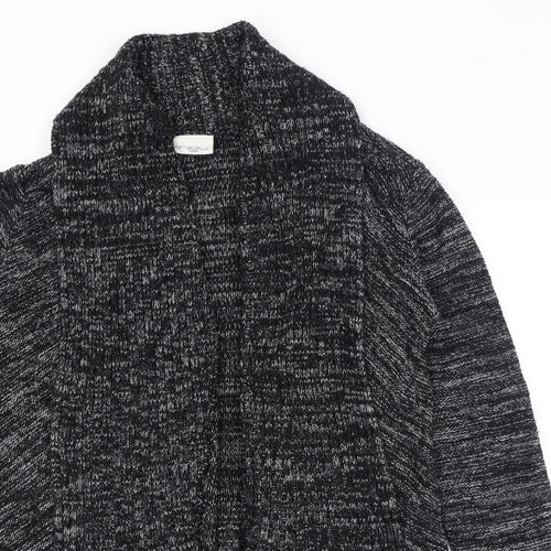 New Look Womens Black V-Neck Acrylic Cardigan Jumper Size L - Waterfall