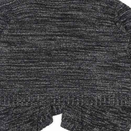 New Look Womens Black V-Neck Acrylic Cardigan Jumper Size L - Waterfall