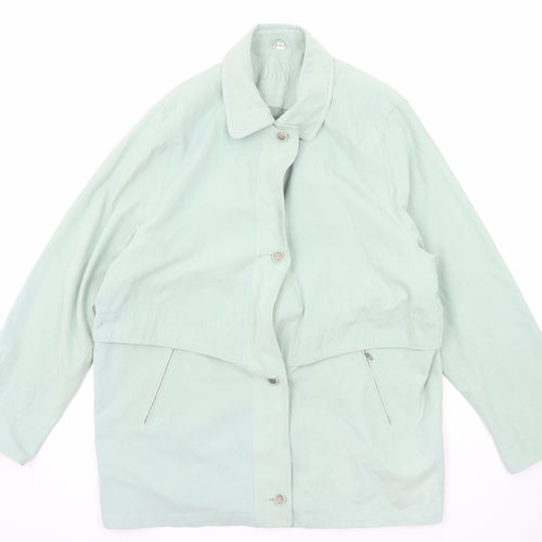 Danna Womens Blue Jacket Size 20 Button