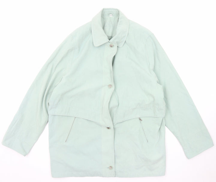 Danna Womens Blue Jacket Size 20 Button