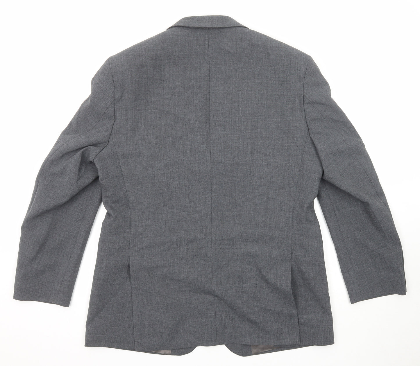 Marks and Spencer Mens Grey Polyester Jacket Suit Jacket Size 42 Regular