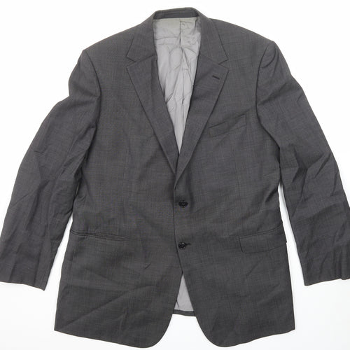 Marks and Spencer Mens Grey Wool Jacket Suit Jacket Size 46 Regular