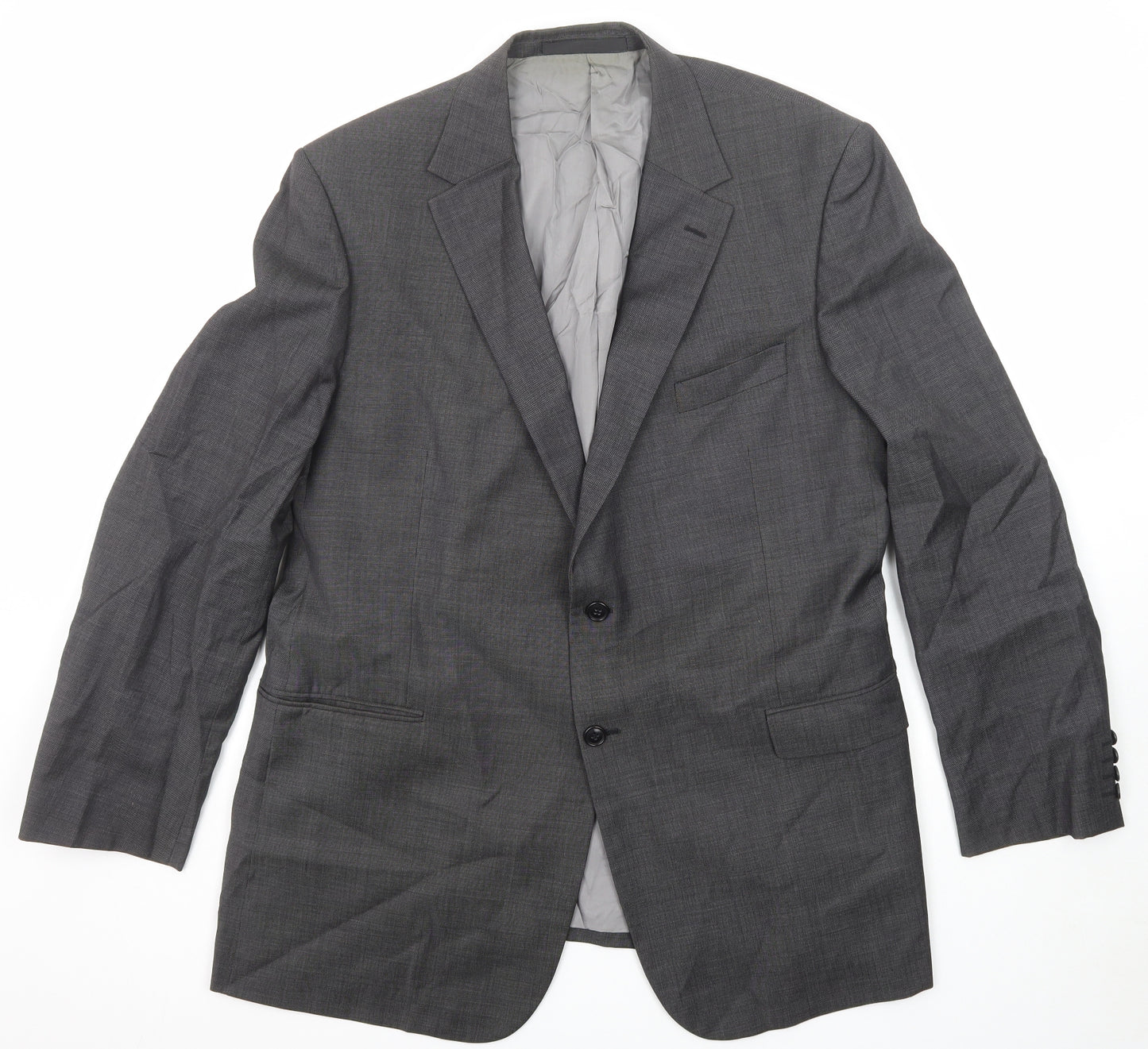 Marks and Spencer Mens Grey Wool Jacket Suit Jacket Size 46 Regular