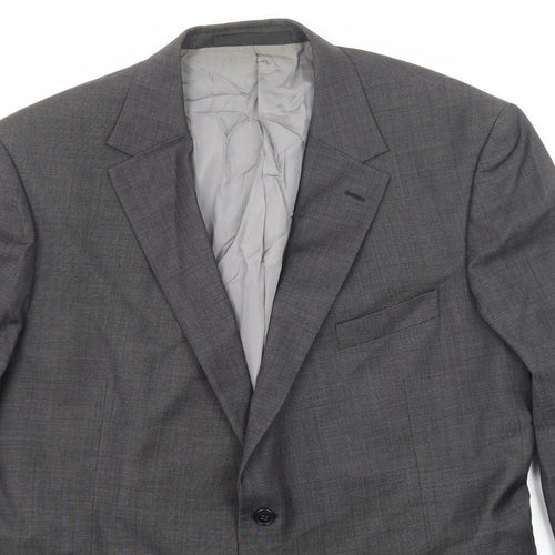Marks and Spencer Mens Grey Wool Jacket Suit Jacket Size 46 Regular