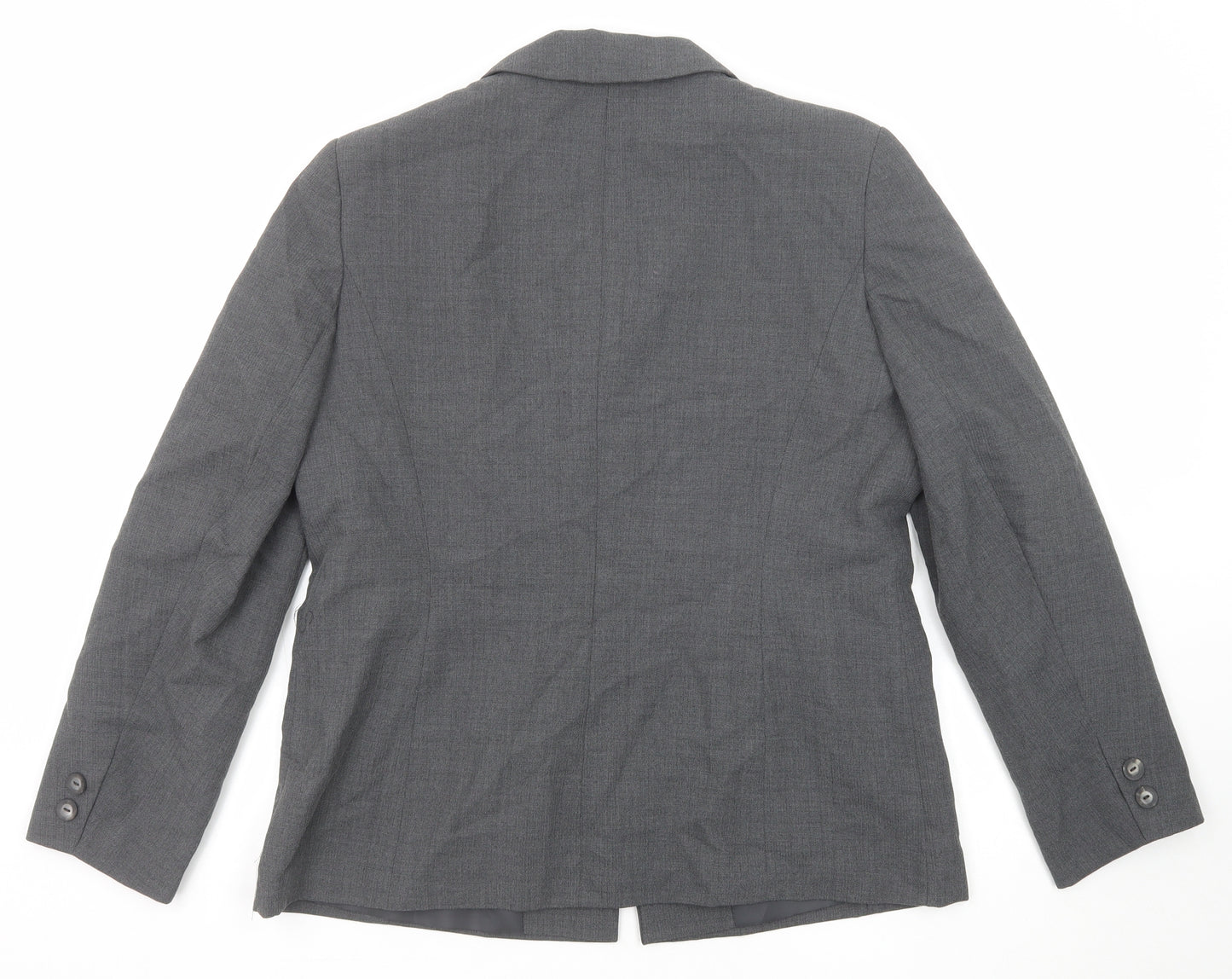 Paul Seperates Womens Grey Polyester Jacket Suit Jacket Size 16