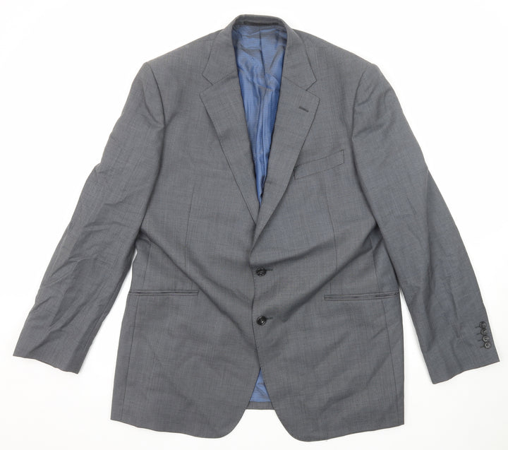 Marks and Spencer Mens Grey Wool Jacket Suit Jacket Size 44 Regular