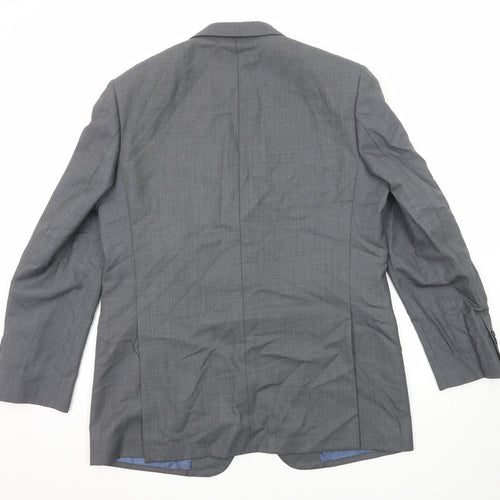 Marks and Spencer Mens Grey Wool Jacket Suit Jacket Size 44 Regular