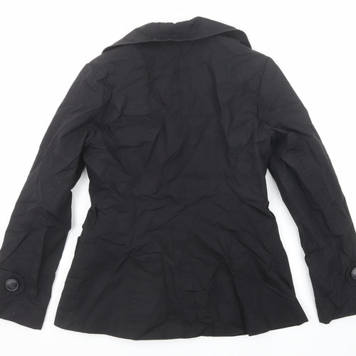 H&M Womens Black Jacket Size 8 Button