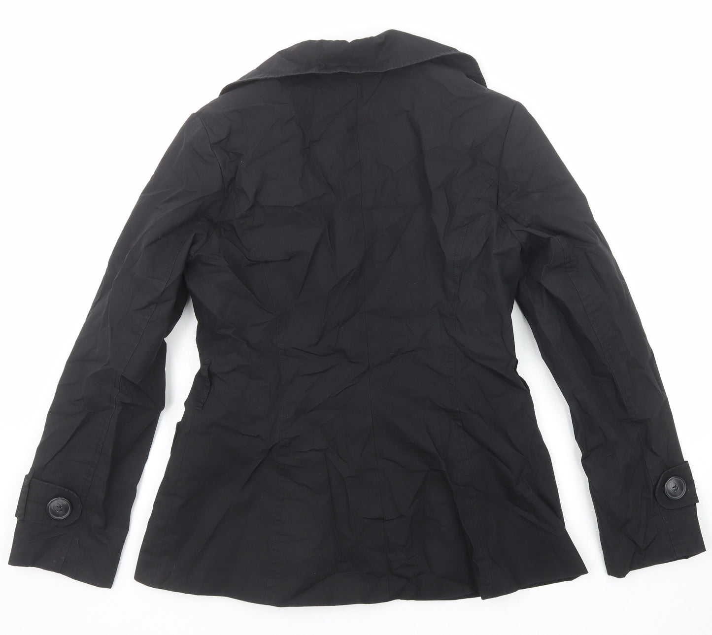 H&M Womens Black Jacket Size 8 Button
