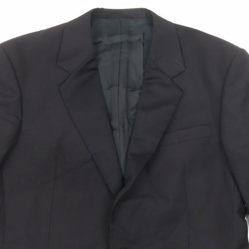 Skopes Mens Black Polyester Jacket Suit Jacket Size 42 Regular