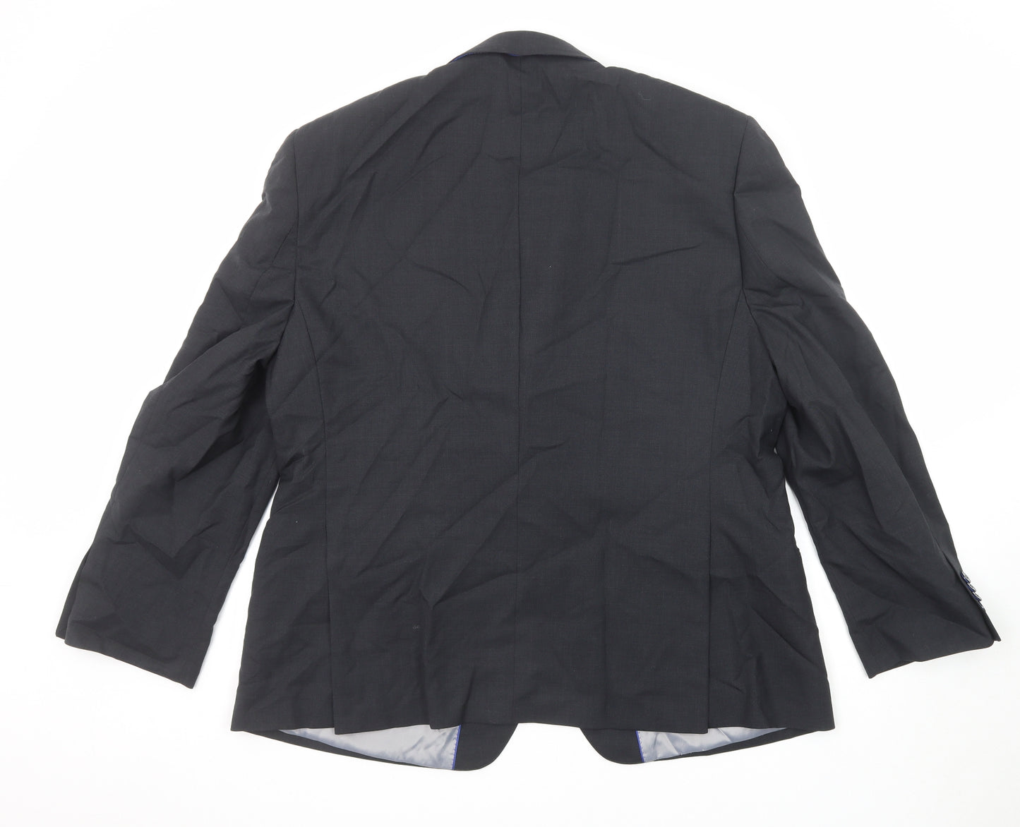 Performance Suit Mens Blue Wool Jacket Suit Jacket Size 48 Regular
