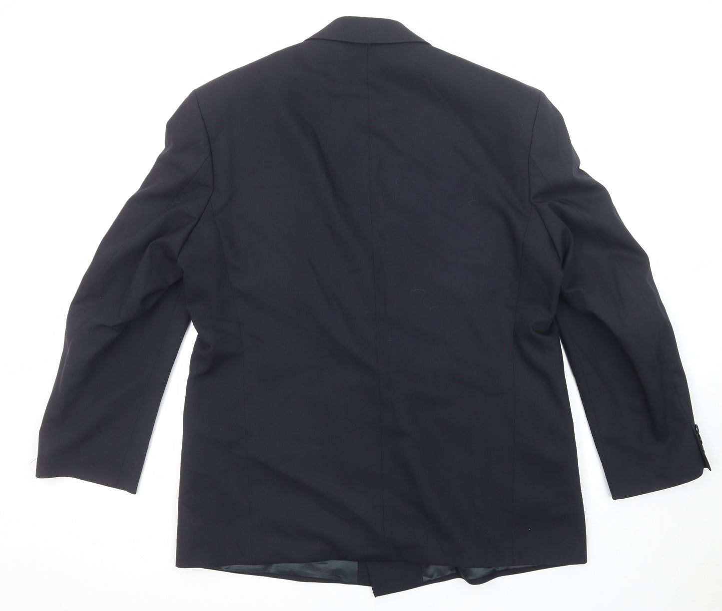 Marks and Spencer Mens Blue Wool Jacket Suit Jacket Size 42 Regular