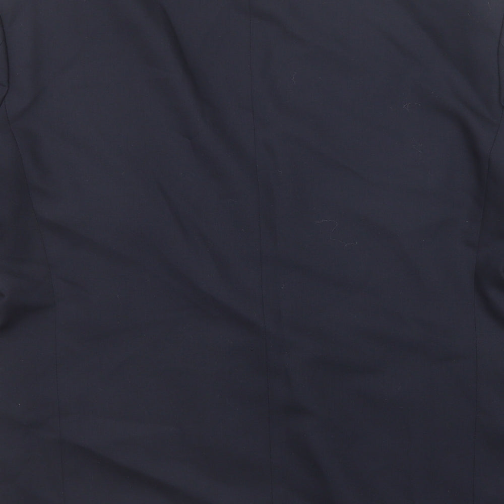 Marks and Spencer Mens Blue Wool Jacket Suit Jacket Size 42 Regular