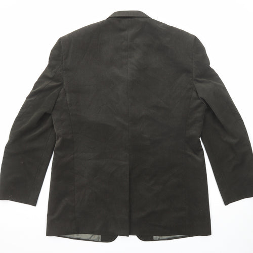Marks and Spencer Mens Green Polyester Jacket Blazer Size 42 Regular