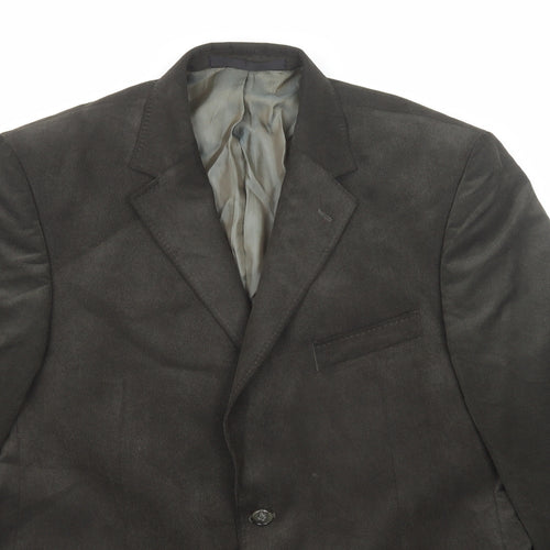 Marks and Spencer Mens Green Polyester Jacket Blazer Size 42 Regular