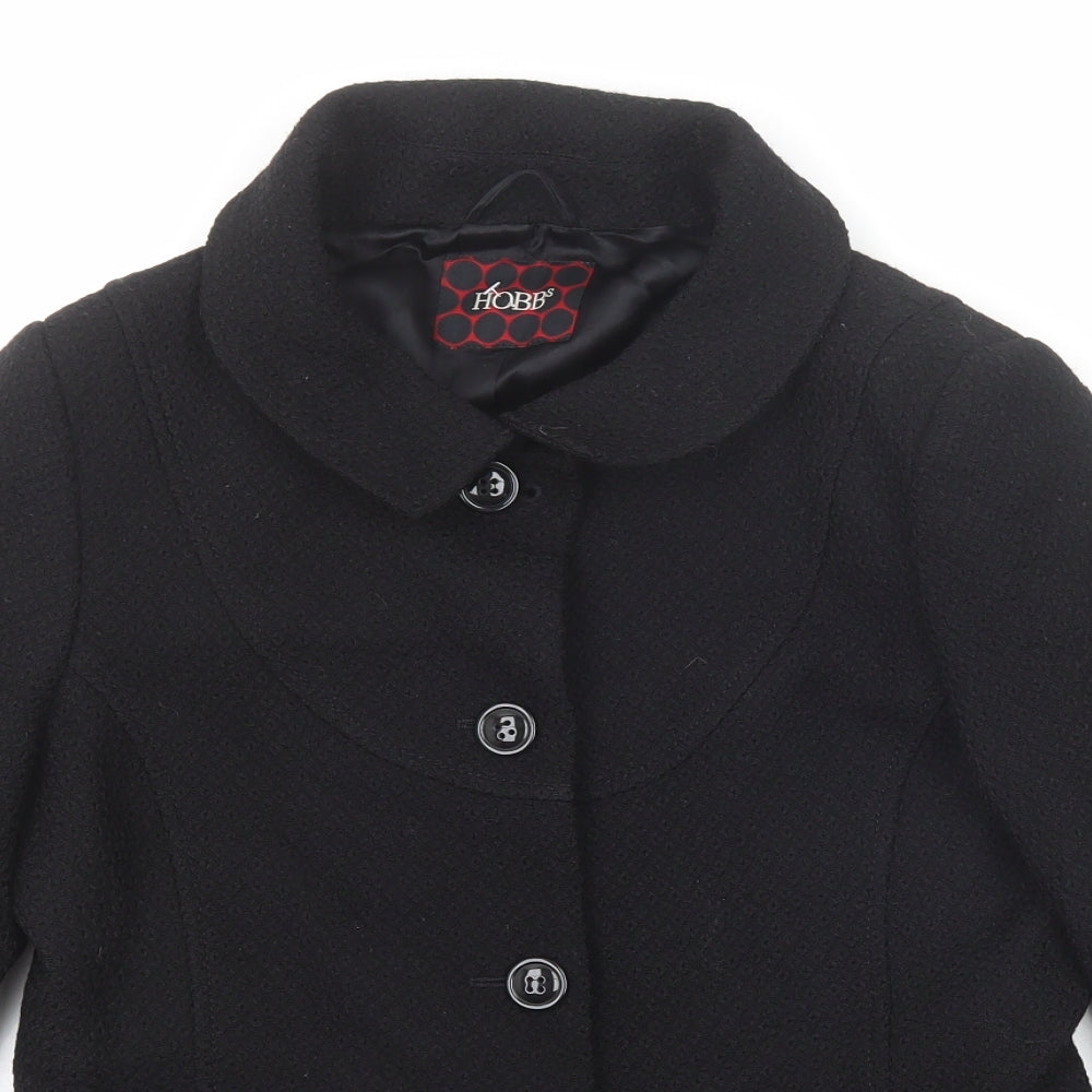 Hobbs Womens Black Jacket Size 12 Buckle