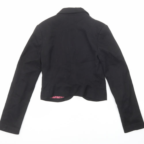 Divided by H&M Womens Black Jacket Blazer Size 6 Button