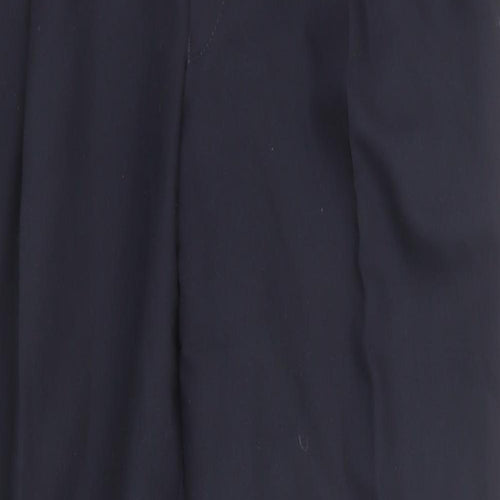 Marks and Spencer Mens Blue Wool Dress Pants Trousers Size 38 in L29 in Regular Zip
