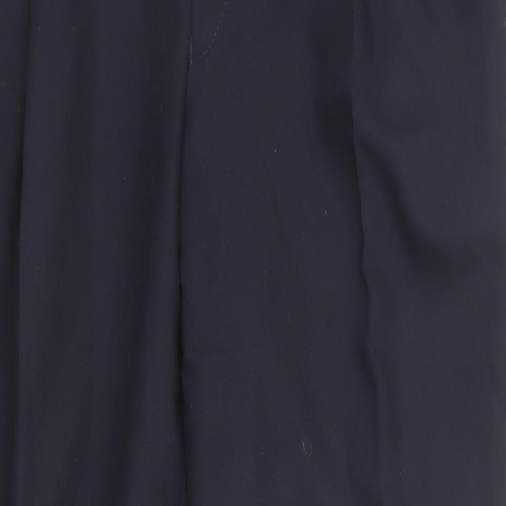 Marks and Spencer Mens Blue Wool Dress Pants Trousers Size 38 in L29 in Regular Zip