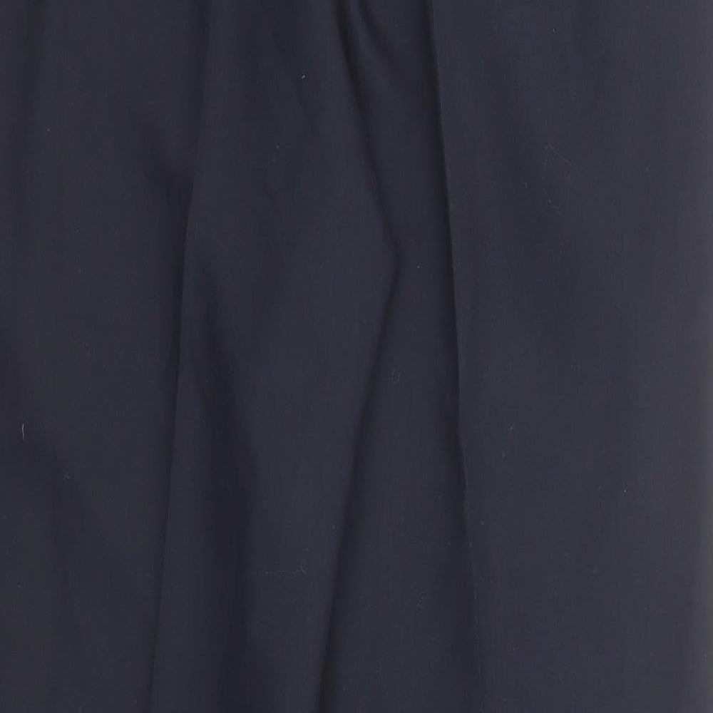 Marks and Spencer Mens Blue Wool Dress Pants Trousers Size 38 in L29 in Regular Zip