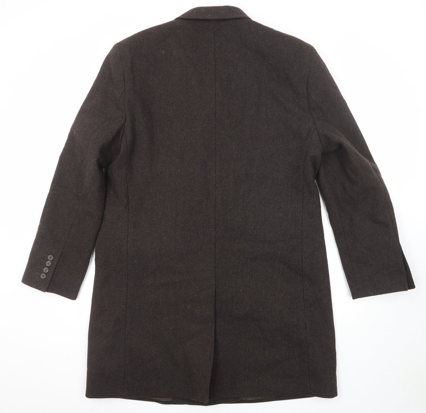 RJR.John Rocha Mens Brown Overcoat Coat Size L Button