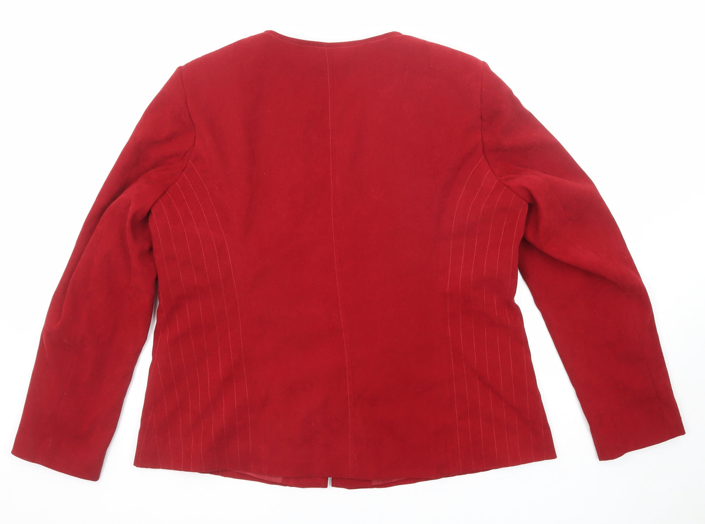 Bonmarché Womens Red Jacket Size 16 Zip