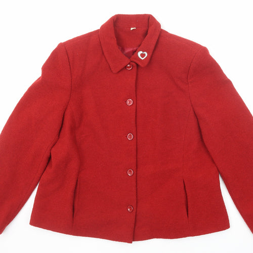 EWM Womens Red Jacket Size 20 Buckle
