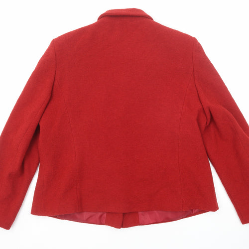 EWM Womens Red Jacket Size 20 Buckle
