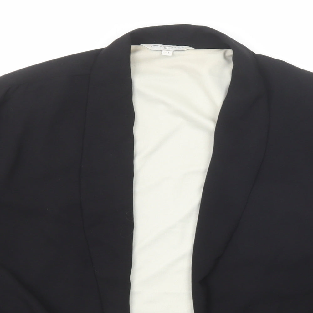 New Look Womens Black Jacket Blazer Size 16