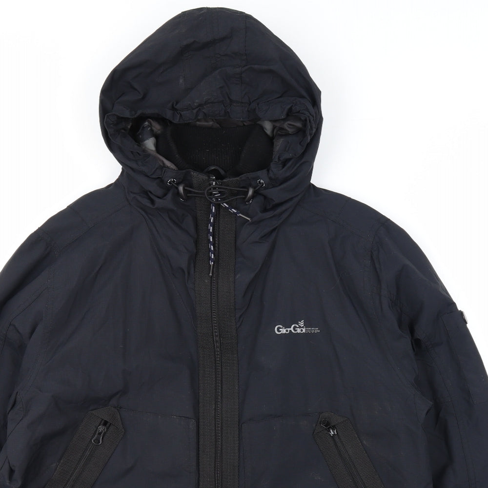 Gio-Goi Mens Blue Windbreaker Jacket Size XL Zip