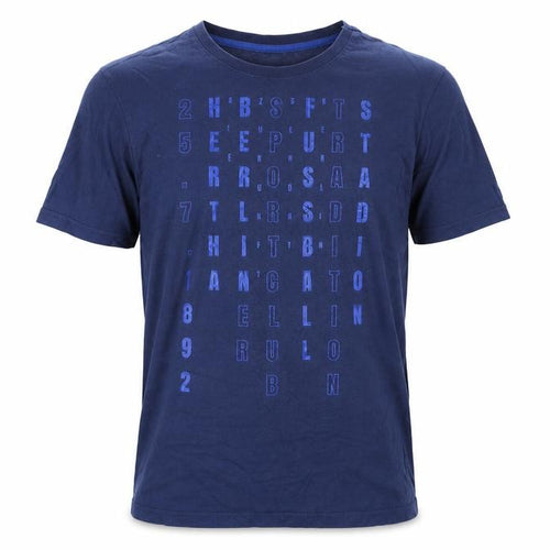 Hertha BSC Mens Blue Cotton T-Shirt Size S Round Neck