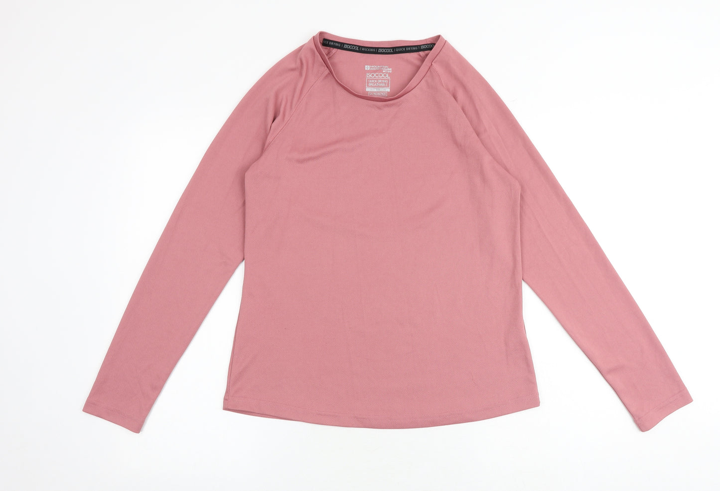Mountain Warehouse Womens Pink Polyester Pullover T-Shirt Size S Round Neck Pullover