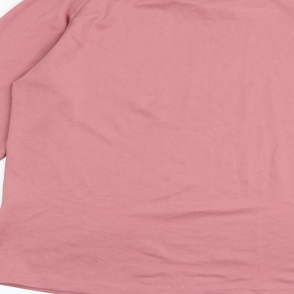 Mountain Warehouse Womens Pink Polyester Pullover T-Shirt Size S Round Neck Pullover