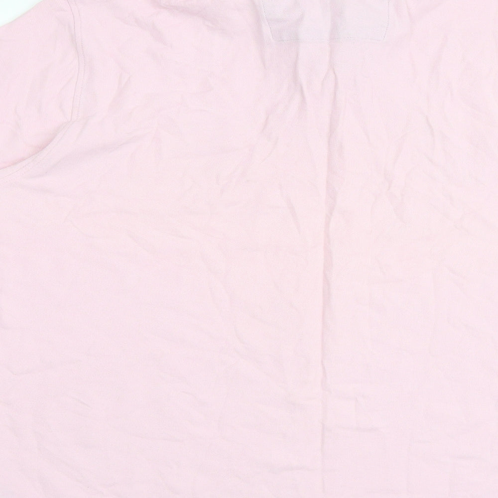 Blue Harbour Mens Pink 100% Cotton Polo Size XL Collared Button