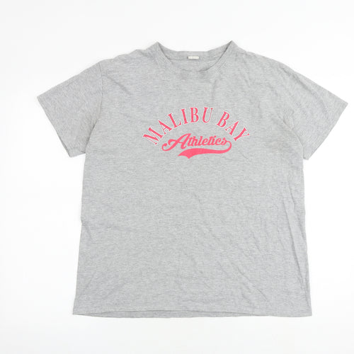 I SAW IT FIRST Womens Grey Polyester Basic T-Shirt Size M Round Neck - Malibu Bay Athletic
