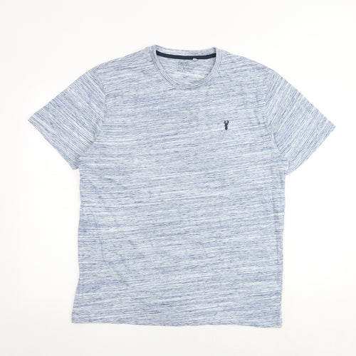 NEXT Mens Blue Cotton T-Shirt Size L Round Neck
