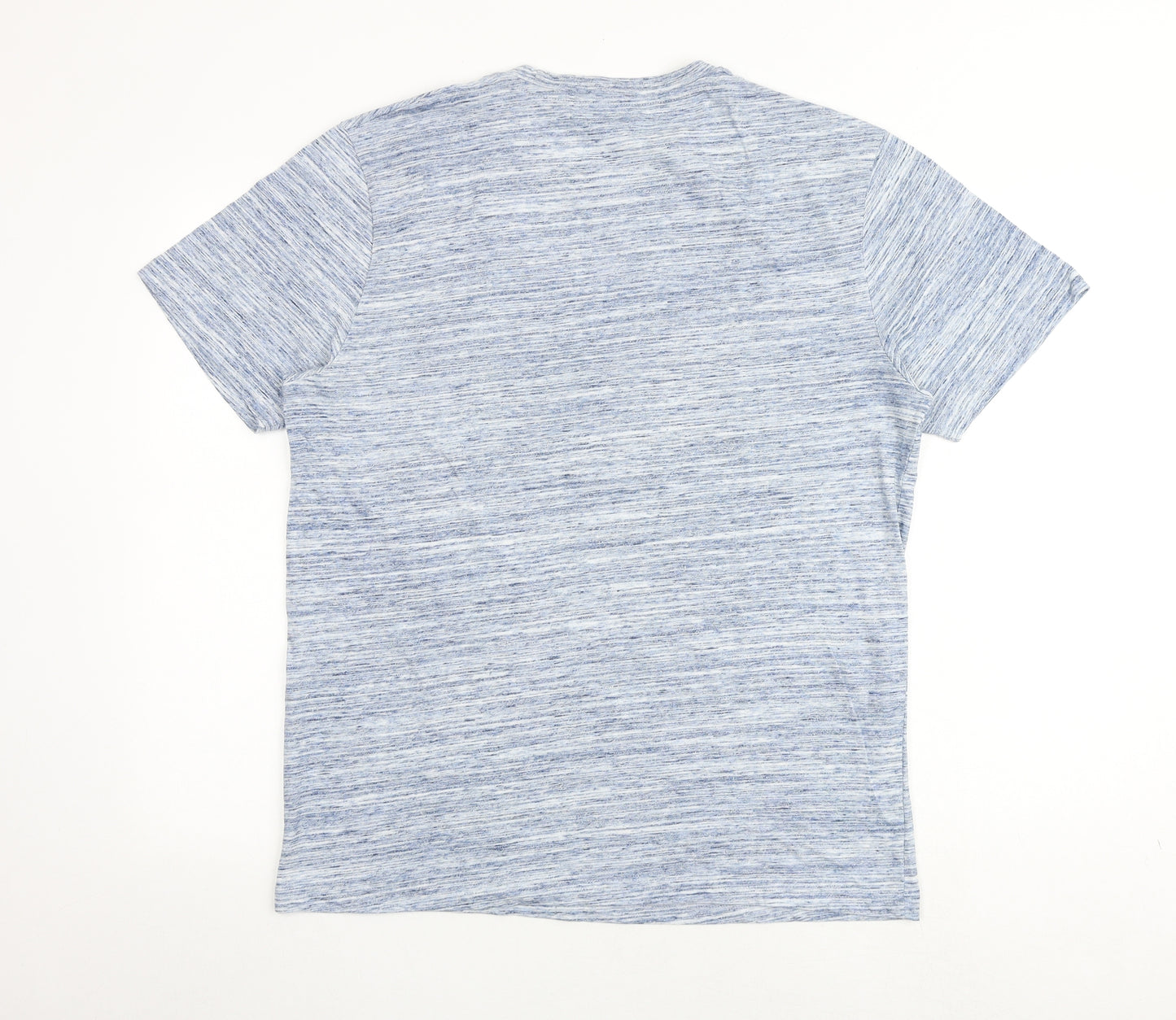 NEXT Mens Blue Cotton T-Shirt Size L Round Neck