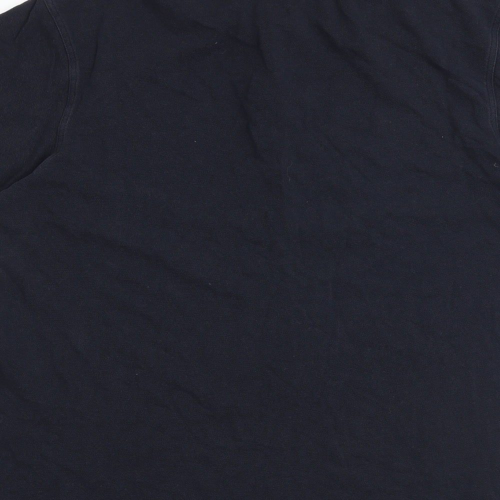 Fred Perry Mens Black 100% Cotton Polo Size XL Collared Button