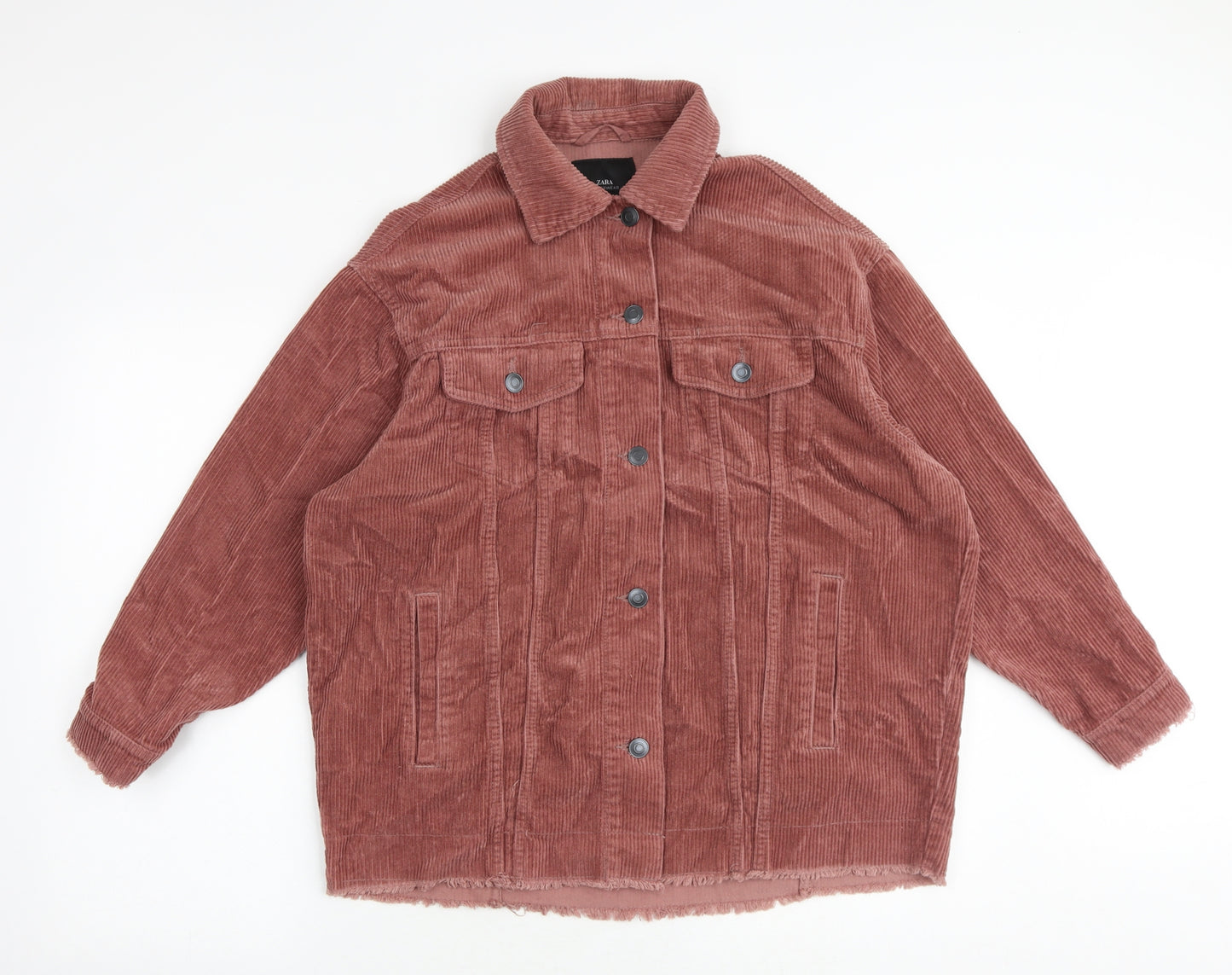 Zara Mens Pink Jacket Size S Button