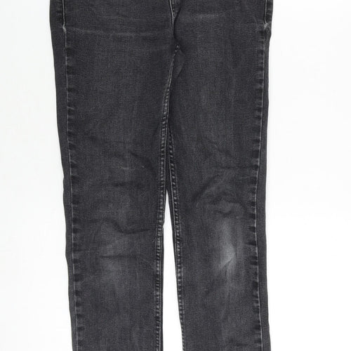 Fat Face Womens Grey Cotton Skinny Jeans Size 8 Slim Zip