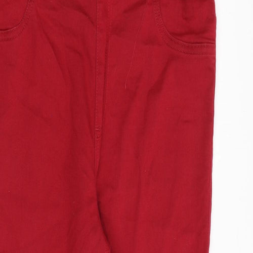 Marks and Spencer Womens Red Cotton Jegging Jeans Size 14 Regular