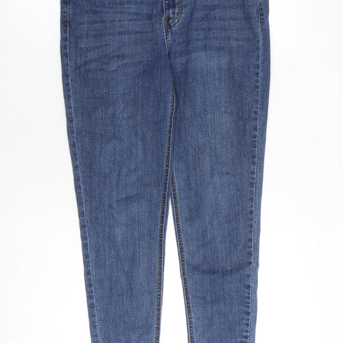 Dont think twice Womens Blue Cotton Skinny Jeans Size 12 Slim Zip