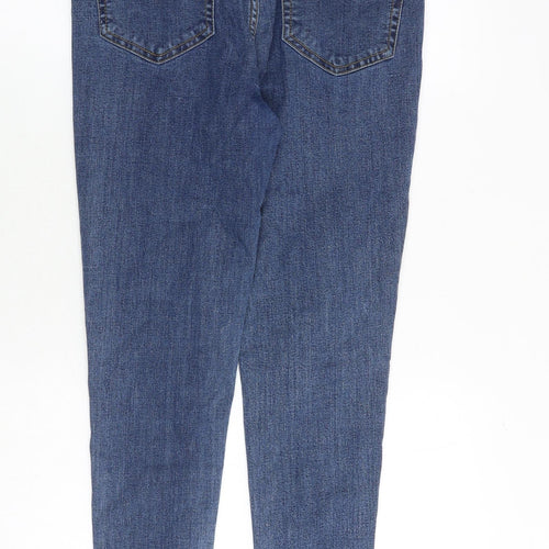 Dont think twice Womens Blue Cotton Skinny Jeans Size 12 Slim Zip